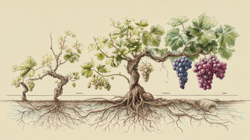 Как работает виноградное растение: от почки до вина