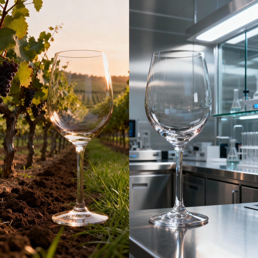 Финальный коллаж: два бокала — два мира Финальный коллаж: два бокала — два мира